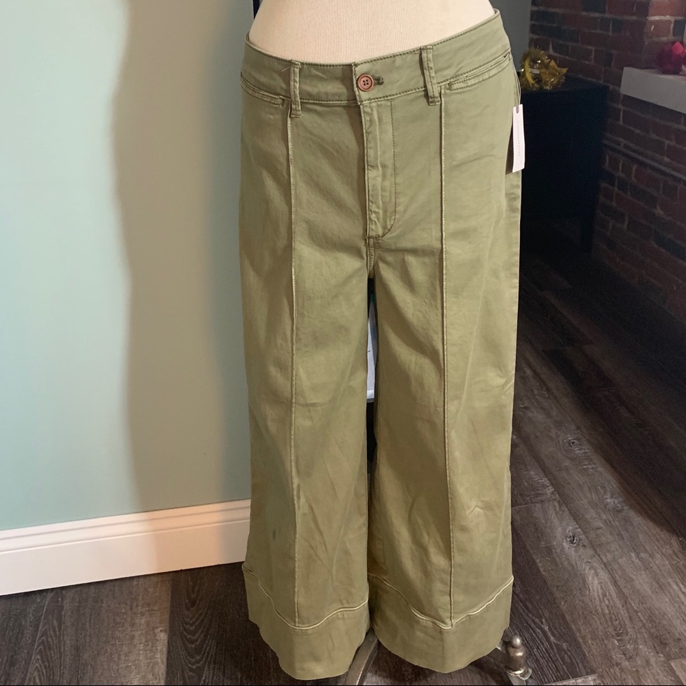 NWT Anthropologie Moss Green Chinos